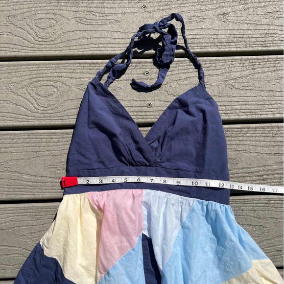 Y Apparel U.S.A: Colorful Halter Top Midi Dress. Women’s Size Medium. - Picture 6 of 10